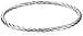 Amazon Essentials Sterling Silver Twisted Bangle Bracelet, (previously Amazon Collection)