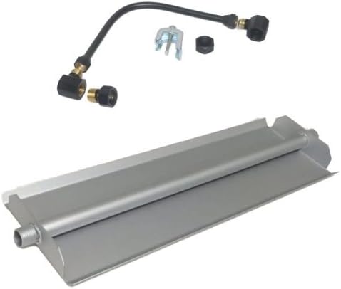 Tretco Fire Pit Natural Gas Linear Burner Pan Kit Color: Powder Coated Steel, Size: 18" H x 6" W x 1.63" D