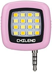 CHILENO Cute Pink Led Cell Phone Camera Fill Flashlight Better Selfie in Dark Place!