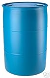 Blue 55 Gallon Plastic Water Barrels (Renewed)