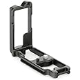 3 Legged Thing Zelda Dedicated Camera L-Bracket - Arca Swiss Compatible L-Bracket for Landscape and Portrait Photography - Darkness Matte Black (Matte Black) (ZELDA-B)