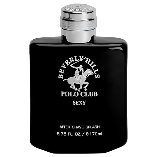 Beverly Hills Polo Club After Shave Lotion for Men | Sexy Blaze Blue Classic Scent | Soothing Post-Shave Balm | Refreshing Designer Fragrance | 5.75 Fl Oz