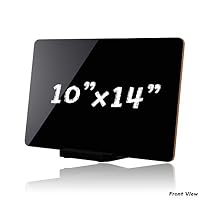 CHARMKER Mini Black Chalkboards (14" x 10") Writable Message Boards for Work, Home, Office, or Classrooms | Easy to Write and Clean Surface | Includes Vertical Stand