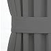 Aquazolax Blackout French Door Curtains - 72 Inch Rod Pocket Curtain for Closet Without Doors Thermal Insulated Front Door Curtains for Glass Window (54 