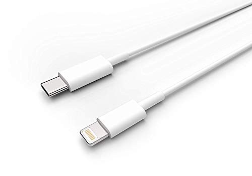 BINSHEN Lighting to 3.5mm Headphone Jack Aux Cable Adapter Compatible with iPhone Xs MAX/XR/XS/X/8/7/Plus/6S/6/SE/5S/5C/Pad/and More (iOS 10.2,10.5)-White