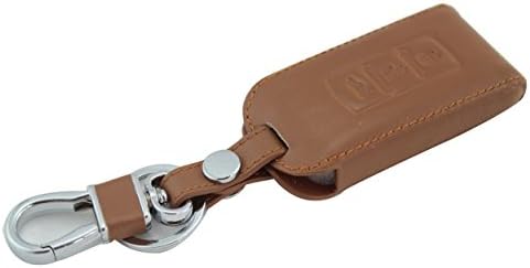 Leather Remote Key Case Cover Shell Holder for Mitsubishi with 3 Button