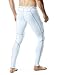 TSLA Men's Athletic Compression Pants, Thermal Wintergear Running Tights, Sports Leggings, Thermal White, X-Large