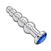 Romi Metal Beads Gem Anal Plug Toy - 5 Beads Stainless Steel Pleasure Wand Butt plug for Men and Women