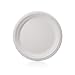 YOUNGFIT SAVUS 7-inch Round Disposable Plates, 50 count - 100% Compostable Eco-Friendly Sugarcane Fiber Bagasse Strong Tree Free Plastic Free Party Dessert Paper Plates 7