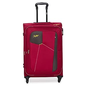 Skybags Rubik Polyester 68 Cms Softsided Check-in Luggage (RED)