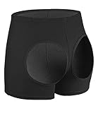 SEXYWG Women's Body Shaper Butt Lifter Tummy Control Seamless Panty,Medium,Black