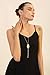 HUIMEI Long Tassel Pendant Necklace with Double Color Oval Shape Stone Reversible Pendant