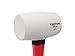 TEKTON 30653 Fiberglass Handle White Rubber Mallet, 16-Ounce