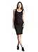 Ingrid & Isabel Women's Pleated Tank Dress, Black, Small