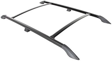 Perrycraft AV4478-B Aventura Black 44" Wide x 78" Long Complete Ready-to-Install, Drill-in Installation Roof Rack Kit - 110 lb. Capacity