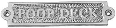 Ectoria - Poop Deck Sign 6" - Aluminium