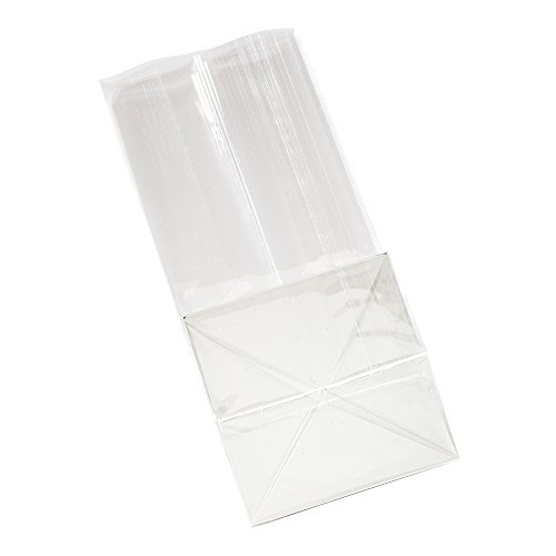 Flat Bottom Heat Seal Sandwich Bags, Heat Sealable Food Bags - Gusset Bag with Paper Insert - Clear  - //coolthings.us