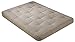 Serta Chestnut CertiPUR Foam and Cotton, Made in USA futon mattress, Full, Khaki
