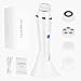 Facial Cleansing Brush - Etmury Waterproof Face Spin Brush Set, Electric Face Scrubber - 4 Brush Heads & 3 Speed for Deep Cleaning, Exfoliating, Cosmetics Removing, Facial Massaging (White)