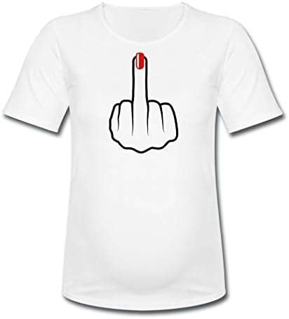 KoaoGA Custom Middle Finger Nail Polish Fuck For Women's White T-Shirts