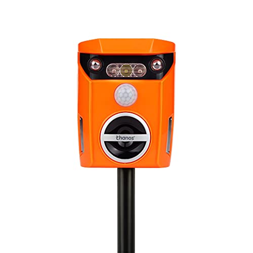 Thanos Solar Power Cat Repeller Ultrasonic Animal Repellent LED