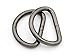 CRAFTMEMORE 1 1/4 & 1 1/2 Inches D-Ring Findings Metal Non Welded D Rings for Belts Bags Lanyard Leathercraft Avail 4 Colors (1 1/4