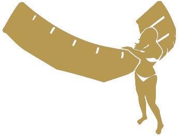 Vinyl Sticker of Kiteboarding Woman