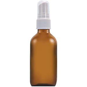Glass Amber Spray Bottle 2 fl oz (59 ml) Bottle