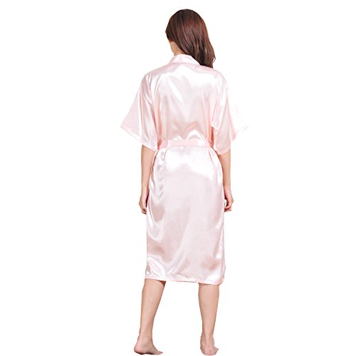 GL&G bathrobes men and women lovers pajamas silk bathrobes Japanese kimono comfort breathable Pink pajamas