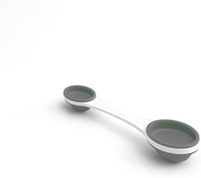 Mobi POP Silicone Imperial and Metric, Measuring Spoons, white and gray
