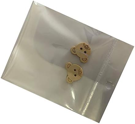 Wooden buttons with bear design, set of 1000 assorted buttons, each measuring 16x18mm, ideal for crafting and sewing projects.