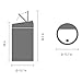 Brabantia Extra Large Kitchen Touch Top Trash Can 60L/16 Gal.