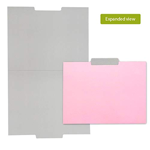 File Folders Letter Size - 12 Pack Stationary Decorative File Folders in Bright Colors & Flora Designs - Colored File Folders - 9.5 x 11.5 Inches