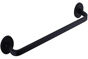 Magnetic Towel Holder Hook Hanger for Fridge Kitchen Stove Oven Dishwasher Sink Laundry Washing Machine - Black Towel Bar