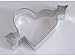 R&M 4" Heart with Arrow Cookie Cutter Tin Plated Steel primary