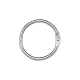 ACCO Loose Leaf Binder Rings, 1 Inch Capacity, Silver, 100/Box (72202)
