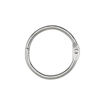 ACCO Loose Leaf Binder Rings, 1 Inch Capacity, Silver, 100/Box (72202)