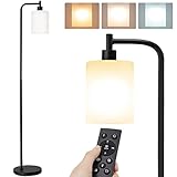 addlon LED Floor Lamp, with Matte White Hanging