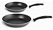 T-fal B363S2 Specialty Nonstick Omelette Pan 8-Inch and 10.5-Inch Dishwasher Safe PFOA Free Fry Pan/Saute Pan Cookware Set, 2-Piece, Gray