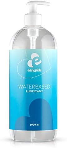 EasyGlide Water Based Lubricant - Compatible with Latex and Silicone - Non Sticky Waterbased Lube - 1000ml