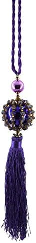 Car Rear Mirror Hanging Decoration CD001 Auto Vehicle Accessories Room Ornament Glass Decoration - Violet
