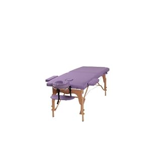 The Best Massage Two Fold Purple Portable Massage Table – PU Leather High Quality – by Heaven Massage