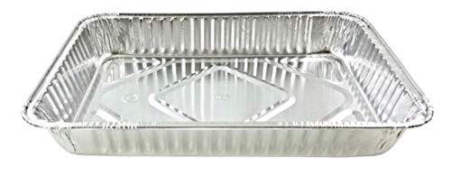 DCS Deals 13" x 9" x 2" -Inch Oblong Foil Pans (Pack of 12) - Disposable Aluminum Foil Cake Pan - Freezer & Oven Safe - For Baking, Cooking, Storage & Reheating – Bake Cakes, Casseroles,