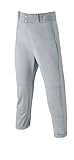 Wilson Youth Poly Warp Knit baseball Pant, grey, X-Large