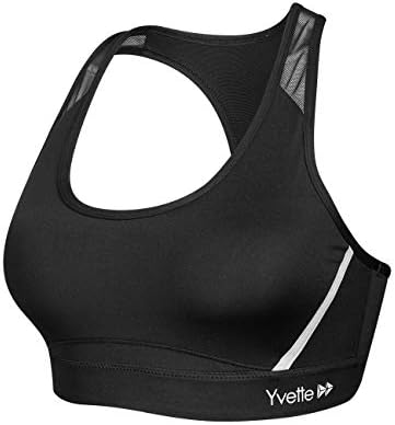 Yvette Sports Bra, Firm Support, Wireless, Y-Back Style, Back Hook-and-eye Back