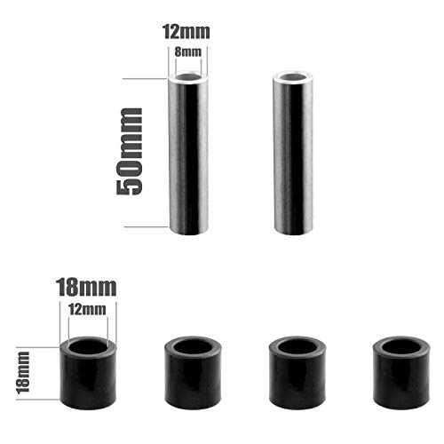 DNM Damping 2 System Mountain Bike Rear Shock Rebound/Preload Anodized AL 6061 Coil Spring 750 Lbs 200mm (7.87") x 55mm