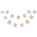 Ginger Ray Pastel Perfection and Gold Foiled Happy Birthday Bunting Banner, Pink, Hanging Bunting Banner