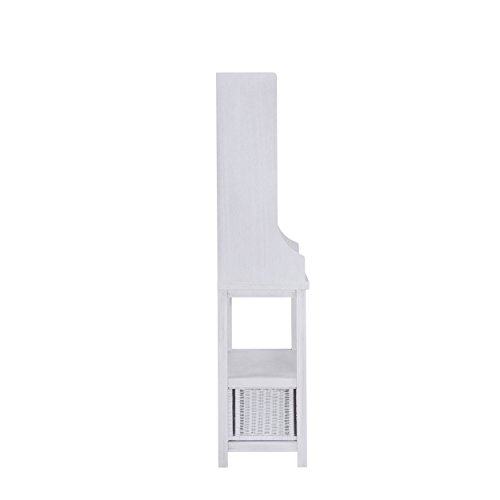 Furniture HotSpot Bakers Rack – White Stain - 30" W x 15" D x 64.5" H