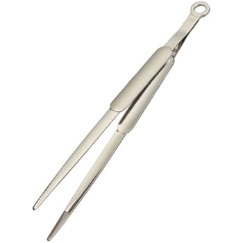 Rösle Stainless Steel Fine Tongs, 12.2-inch