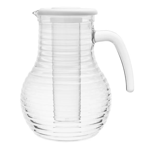 Olympia Kristallon Jug with Cooling Tube 1600ml - Beverage Serveware Pitcher for Cold Drinks HC357